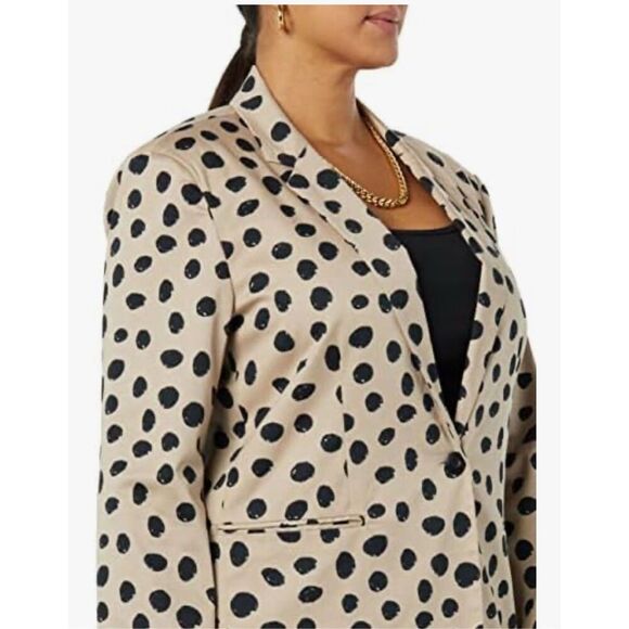 NEW TEREA Women's Catalina Blazer 3X Tan - Picture 7 of 8